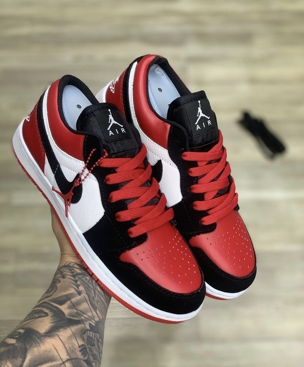 Tênis Masculino Air Jordan Vermelho Branco Preto