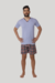 Pijama Decote V com Shorts Xadrez - PMC74 - comprar online