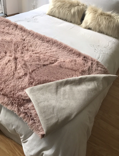 Pie de cama ultra soft rosa - tienda online