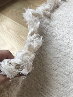 Imagen de Alfombra tejida algodón costado de cama