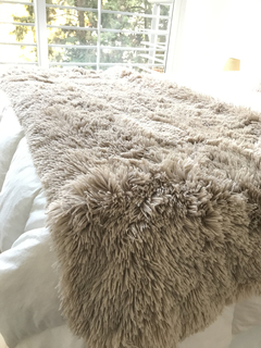 Pie de cama ultra soft beige - comprar online