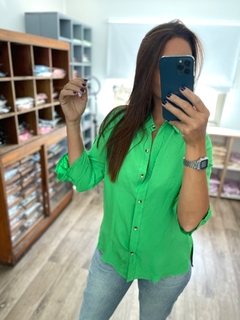 CAMISA LA BORDEVOY MUJER, VERDE - tienda online