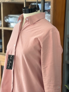 CAMISA LA BORDEVOY MUJER, ROSA TELA QUE NO SE PLANCHA - LA BORDEVOY