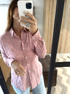 CAMISA LA BORDEVOY MUJER BRODERIE ROSA LA BORDEVOY