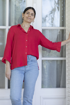 Imagen de CAMISA LA BORDEVOY MUJER, ROJA