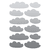Kit de Adesivos - Nuvens Irregulares - loja online
