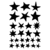 Kit de Adesivos - Estrelas Irregulares