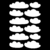 Kit de Adesivos - Nuvens Irregulares na internet