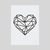 Poster A4 - Geometric Heart
