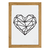 Poster A4 - Geometric Heart - comprar online