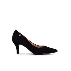 Stiletto Bajo Gamuza Negro - comprar online