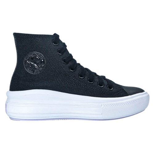 Tênis Converse Chuck Taylor All Star Move Cano Alto Feminino Preto / Branco