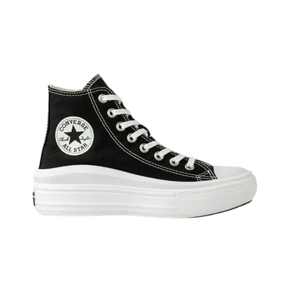 Tênis Converse All Star Move Cano Alto Plataforma PRETO/PRETO/BRANCO