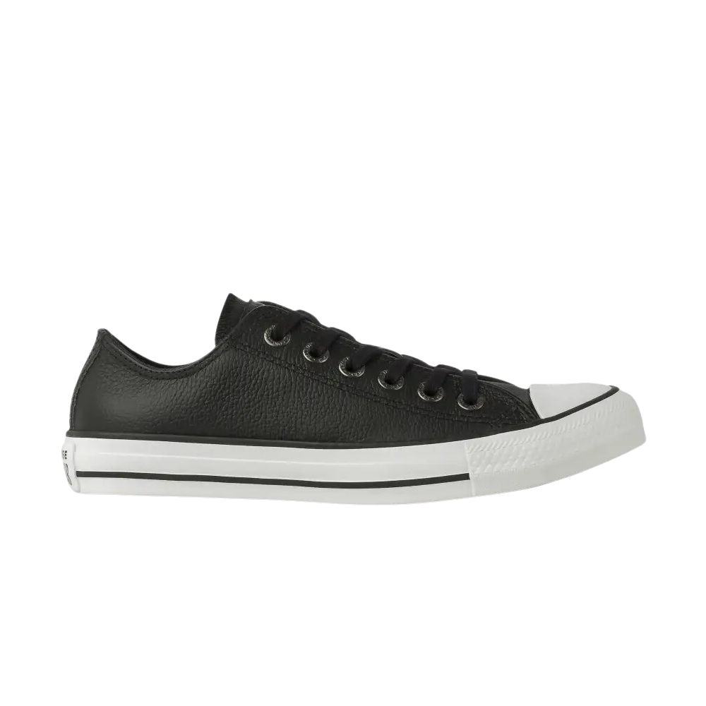 Tênis Couro Converse Chuck Taylor All Star - Preto e Branco 