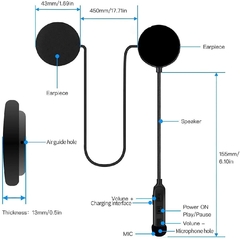 Auricular Bluetooth 5.0 Casco Moto JZAQ 30 Horas - Excelente Calidad - comprar online