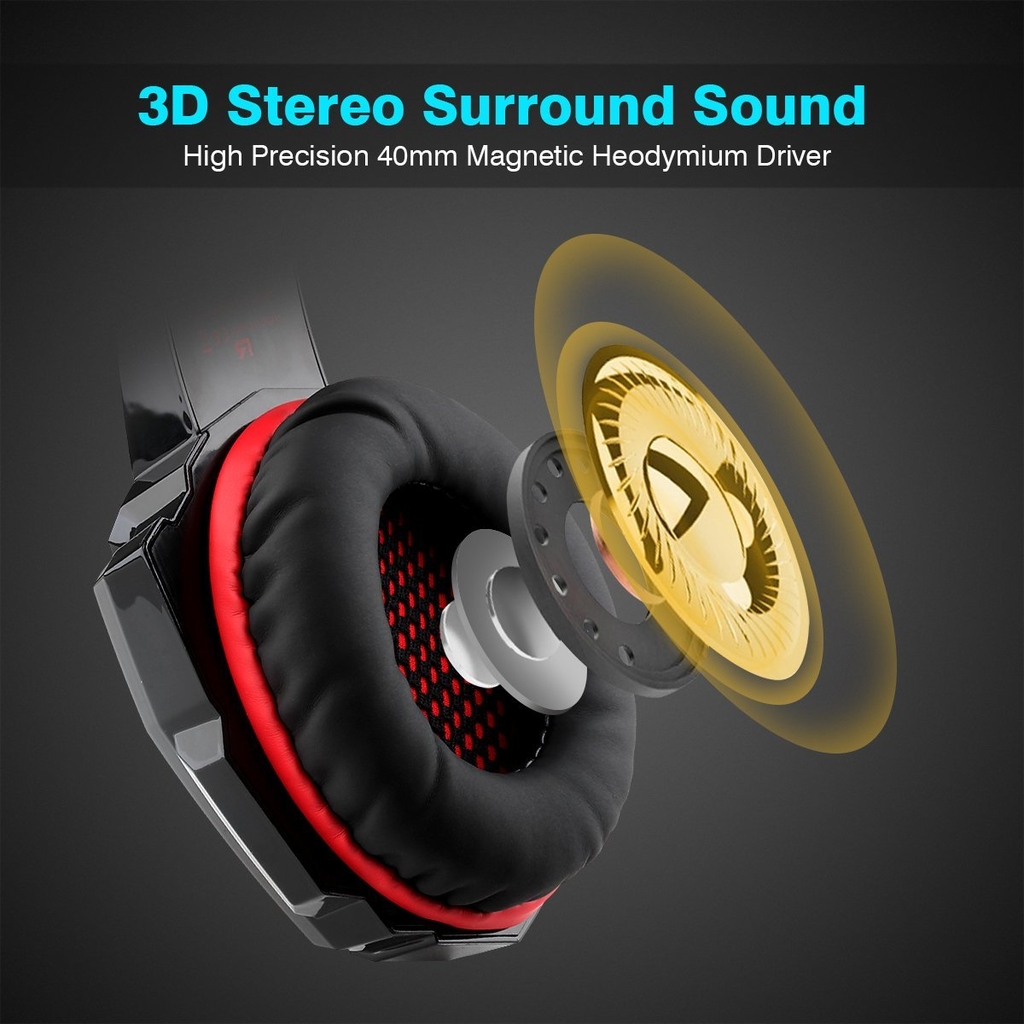 Auricular Gaming Kotion Each G9000 3.5mm para PS4 Xbox PC LED