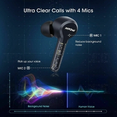 Auricular Mpow M9 4-Mic Bluetooth 5.0 40Horas IPX7 Tactil Negro en internet