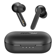 Auricular MPow MBits S Bluetooth micrófonos, CVC 8.0 (Cancelación de sonido en el micrófono), graves profundos, 36H, IPX8 impermeable, Control Táctil