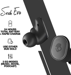 Auricular Skullcandy Sesh EVO Bluetooth inalambrico 5+19Hs Black en internet