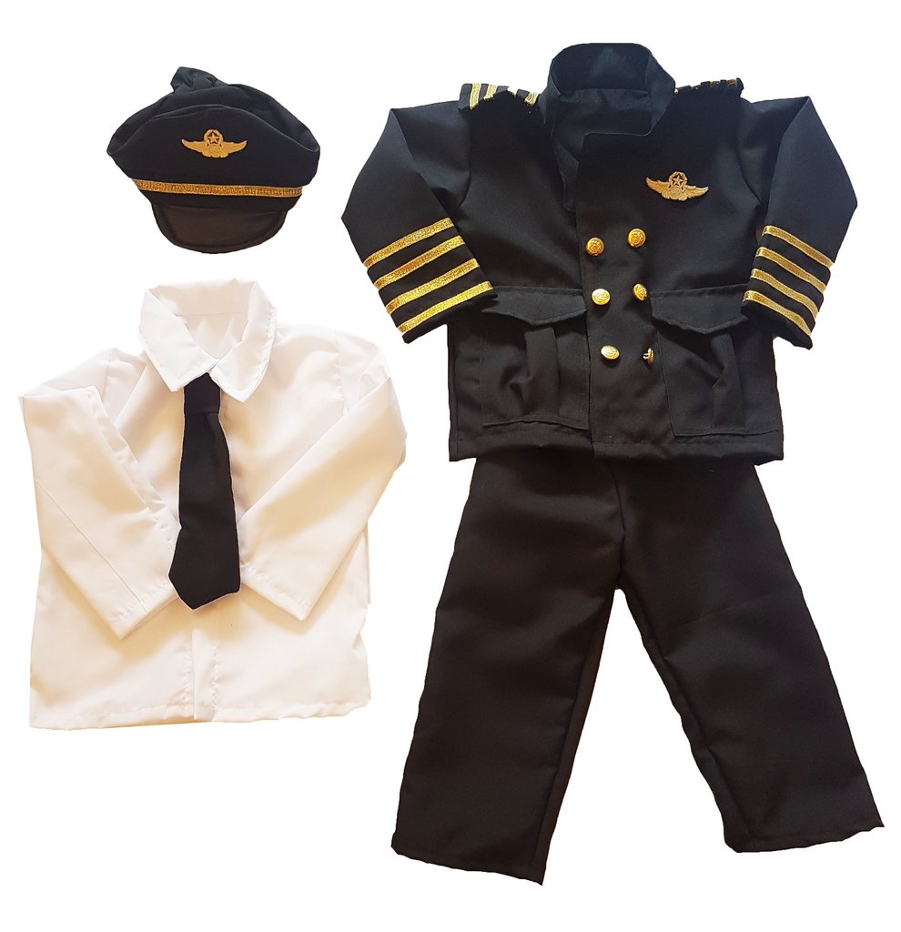 Disfraz de piloto de aviación infantil