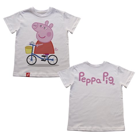 Remera Niños Peppa Pig Bici El Danzante