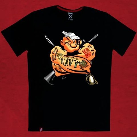 Remera Hombre Popeye Navy El Danzante