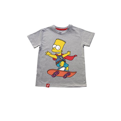 Remera Niños Bart Simpson Skate El Danzante