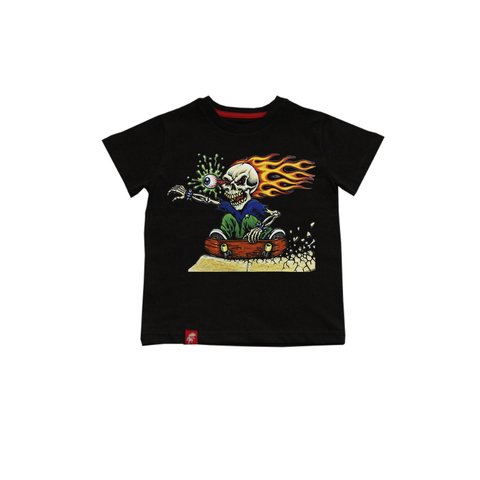 Remera Calavera Skate Niños El Danzante