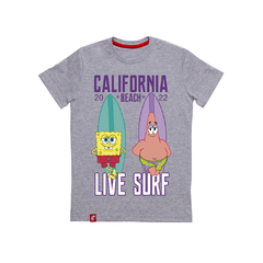 Remera Niños Bob Esponja Live Surf El Danzante