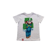 Remera Niños Mario Bros Skins Minecraft El Danzante