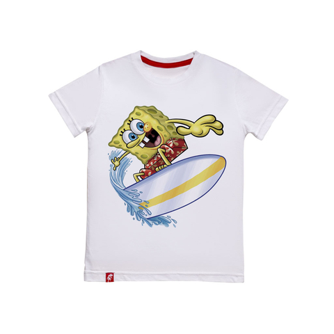 Remera Niños Bob Esponja Surf El Danzante