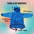 Blusa Infantil de Frio Veste 4-6 anos Azul Inverno Transforma-se em Almofada de Bichinho - loja online