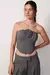CORSELET ROSE CINZA STONE
