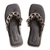 Chinelo Preto Correntes Ônix - PETITE JOLIE - Quattro Calçados - Loja Online de Calçados Femininos em BH