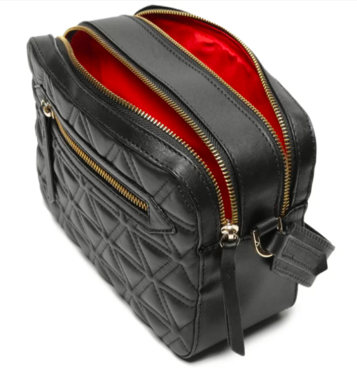 BOLSA CROSSBODY LILI MATELASSE TRIANGLE BLACK SCHUTZ