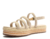 Sandália Nude Multi Tiras Flatform - ANACAPRI na internet