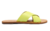 Rasteira Verde Limão Couro Tiras Cruzadas - ANACAPRI - Quattro Calçados - Loja Online de Calçados Femininos em BH