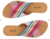 Rasteira Rosa Multicolorida Tiras Cruzadas Mix - ANACAPRI - Quattro Calçados - Loja Online de Calçados Femininos em BH