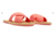 Rasteira Rosa Tiras Cruzadas Logo - anacapri - comprar online