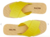 Rasteira Verde Citron Tiras Cruzadas Logo - anacapri