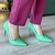Scarpin Salto Fino Verde - QUATTRO - Quattro Calçados - Loja Online de Calçados Femininos em BH