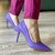 Scarpin Salto Fino Roxo - QUATTRO