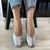 Sapatilha Anacapri Prata Bico Quadrado Tachas - Quattro Calçados - Loja Online de Calçados Femininos em BH