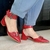 Sapato Vermelho Couro Bico Fino Quattro - Quattro Calçados - Loja Online de Calçados Femininos em BH