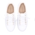 Tenis Branco Couro Sola Alta Luz da Lua - Quattro Calçados - Loja Online de Calçados Femininos em BH