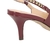 Imagem do Scarpin Salto Médio Slingback Pirâmides Marsala