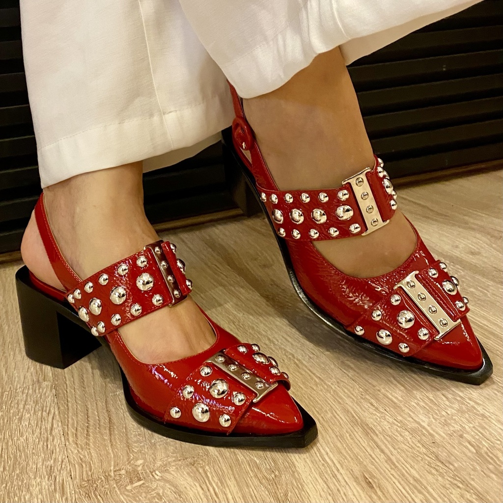 Sapato Luiza Barcelos Verniz Vermelho