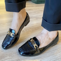 Mocassim Conforto Verniz Preto - QUATTRO na internet