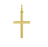 Pingente Cruz Sem Cristo com Diamantado Folheado 2cm -C456-D