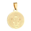 Pingente Aço Medalha São Bento Pequeno 1,7cm - Pi134-IP